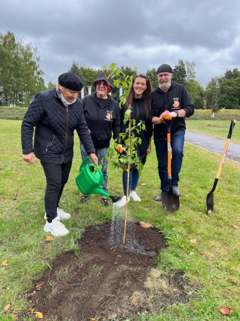 The team of RTU Research Centre for Engineering History also planted their own tree in RTU Student Campus in Ķīpsala 15.09.2022.