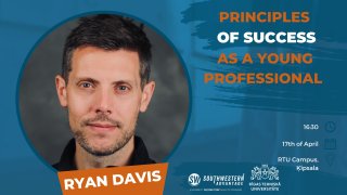 Notiks Rajena Deivisa vieslekcija angļu valodā «Principles of success as young professional»