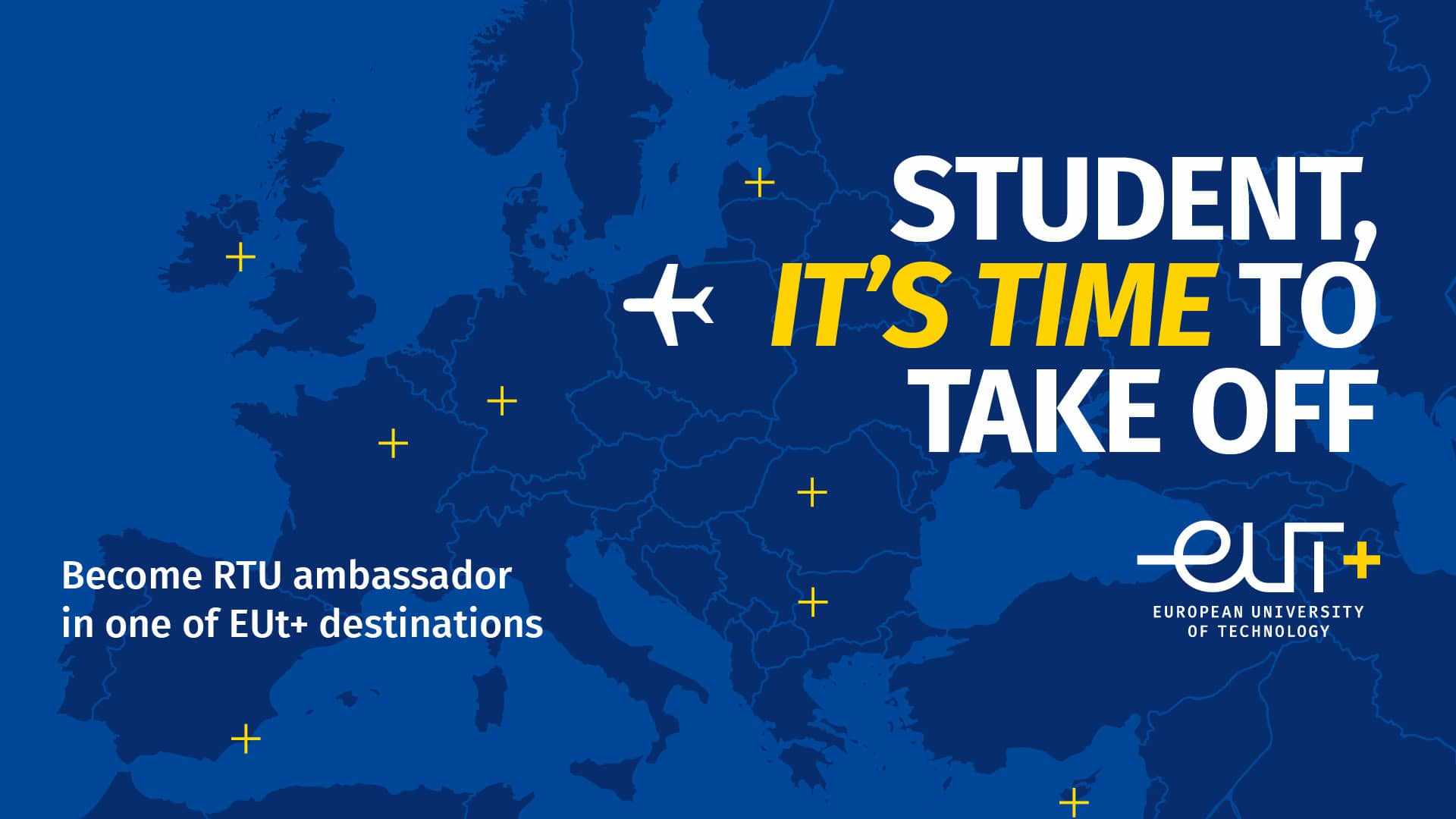 Apply for an Erasmus+ scholarship now and enjoy a mobility period in EUt+ - European University of Technology