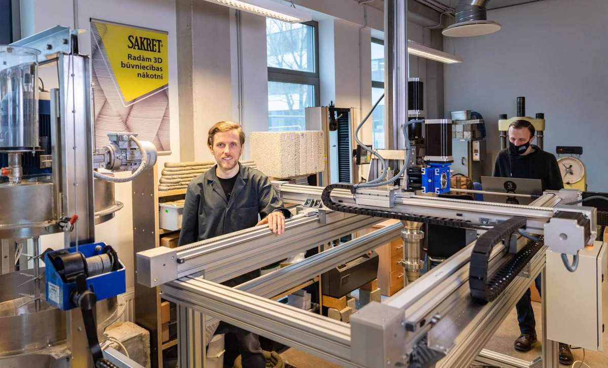 Pamats novatorisku tehnoloģiju izmantošanai būvniecībā Baltijā – 3D betona printeris