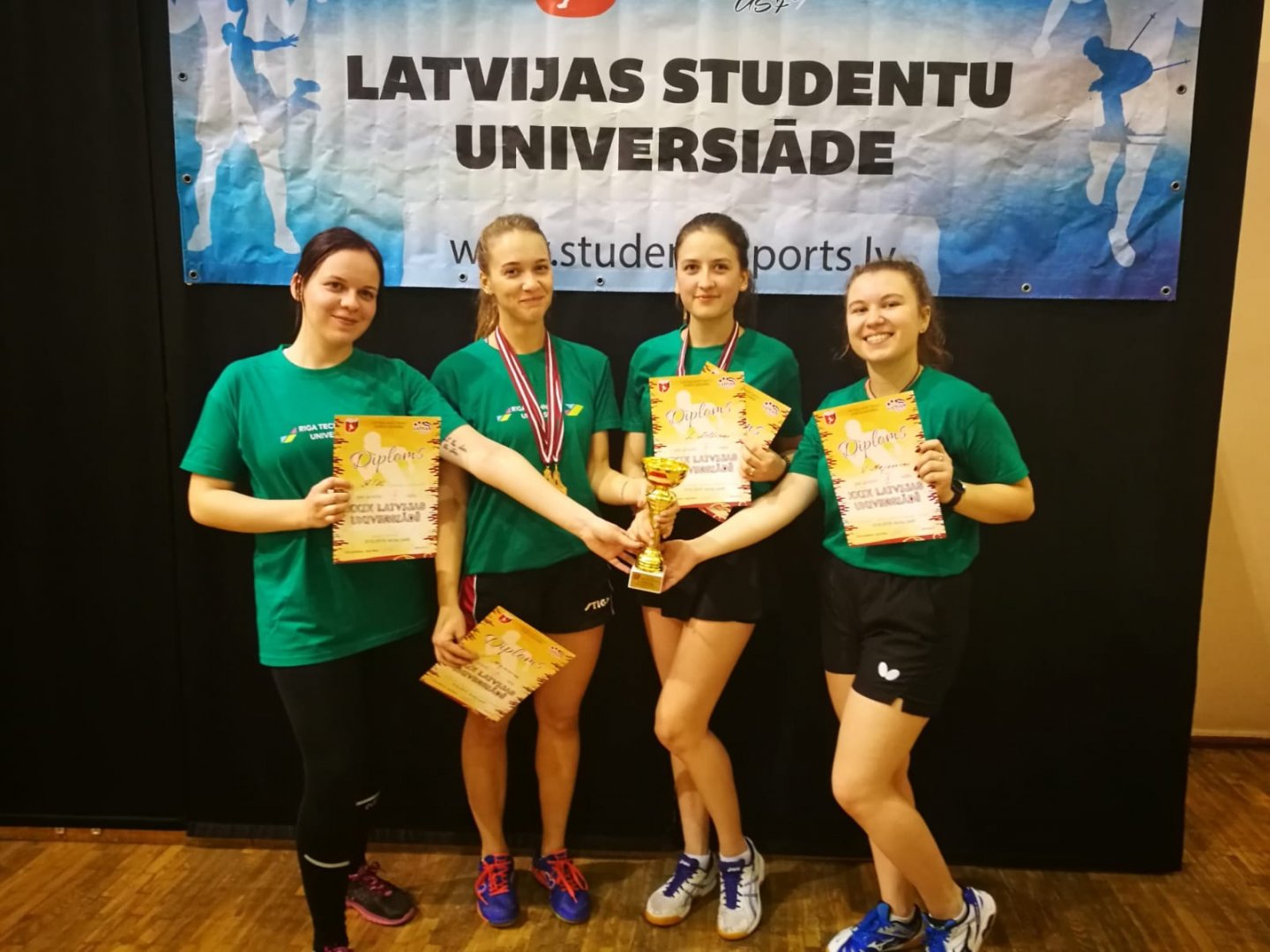 RTU studenti izcīna medaļas Universiādes sacensībās galda tenisā