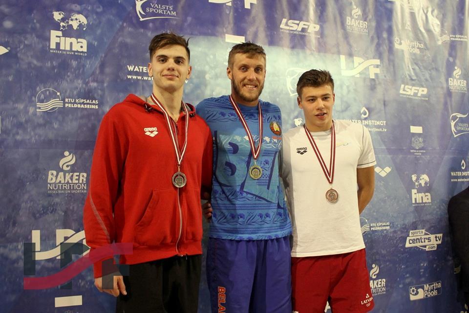 RTU students Latvijas čempionātā peldēšanā ieguvis 8. vietu