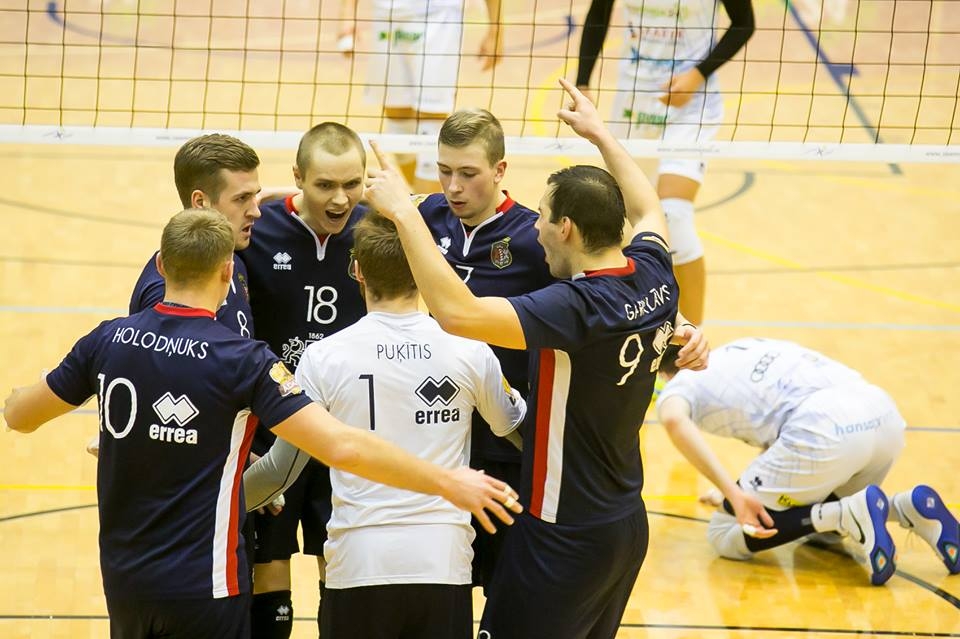Baltijas volejbola meistarlīgas spēlēs «RTU/Robežsardzei» gan uzvara, gan piekāpšanās