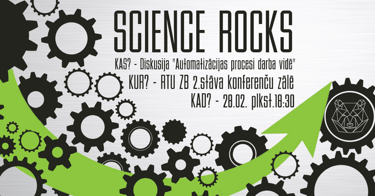«Science Rocks» diskusijā pievērsīsies automatizācijas procesiem darba vidē