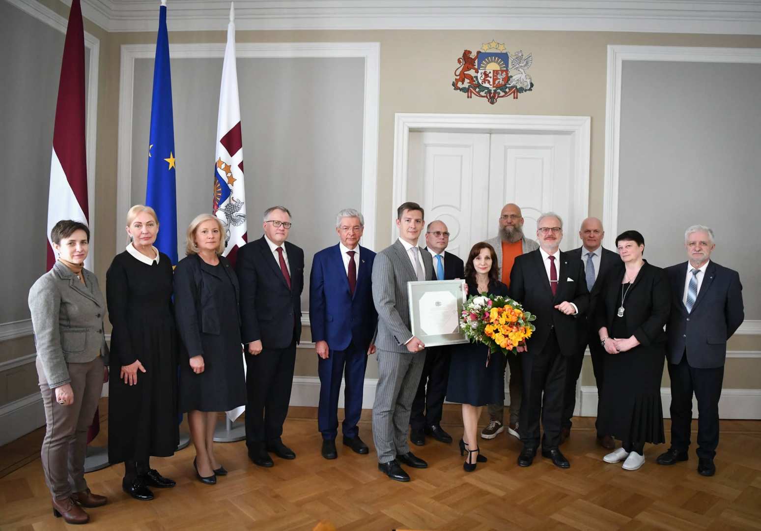RTU professor Inga Lapiņa receives Letter of Commendation from the President of the State