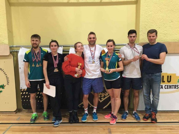 RTU badmintonisti Latvijas XXIX Universiādē izcīna čempionu godu