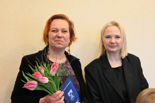 Agata Babina receives her doctoral diploma at the last Senate meeting (26.02.2024.)