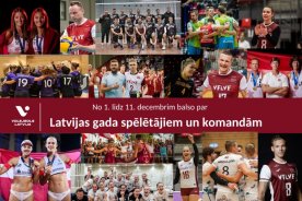 Sākusies balsošana par Latvijas gada volejbolistiem