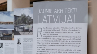 Ogres Valsts ģimnāzijā skatāma RTU Arhitektūras un dizaina institūta veidotā izstāde «Jaunie arhitekti – Latvijai»