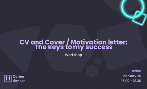 Workshop CV and Cover/Motivation letter: the keys to my success