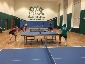 Students of RTU are invited to attend trainings and join to table tennis team