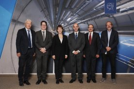 Parliamentary Secretary of the Ministry of Education and Science Anita Muizniece visits CERN