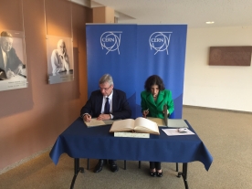 RTU Rector Participates in the Signing of the Agreement between Latvia and CERN