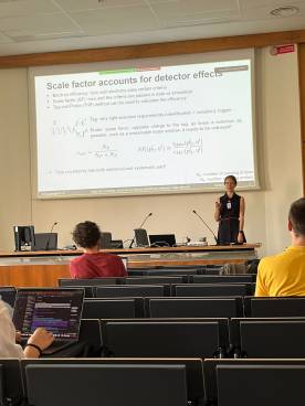 RTU doktorante Antra Gaile starptautiskā seminārā prezentē savu darbu par Higsa bozona pētījumiem