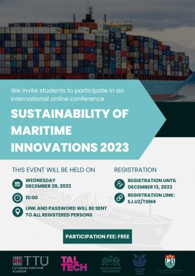 Students are invited to attend a conference on the sustainability of maritime innovations