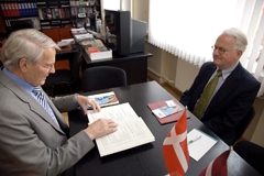 Tikšanās ar Dānijas Karalistes ārkārtējo un pilnvaroto vēstnieku