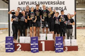 RTU pludmales volejbolisti triumfē Latvijas XXXIV Universiādes sacensībās