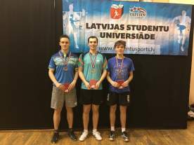 RTU sportistiem izcili sasniegumi Latvijas XXXII Universiādē galda tenisā