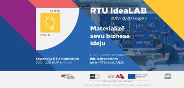 RTU Dizaina fabrika aicina pieteikt biznesa idejas pirmsinkubatoram «RTU IdeaLAB»