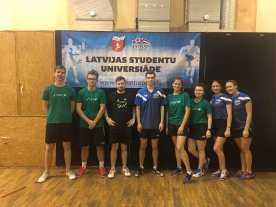 RTU galda tenisisti uzvar Latvijas XXX Universiādē