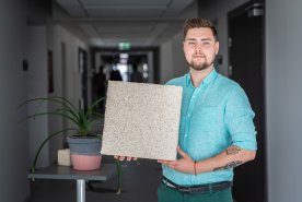 RTU Industrial Doctorate Student Develops New Material for Building Insulation using Construction Waste