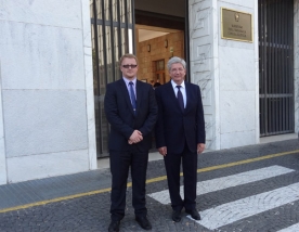 Rector visits Italy