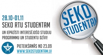 Projekts «Seko studentam»: skolēni pārtop RTU studentos